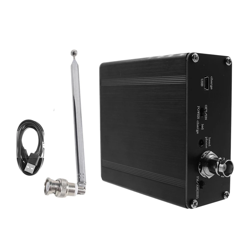 

3CGRO-SI4732 ATS-20 Plus 1024 ATS20+ Portable Radio Receiver FM AM (MW & SW) SSB (LSB & USB) With Antenna Type-C Cable