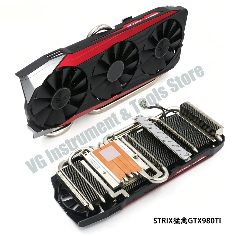 Neuer geeigneter Kühlerlüfter mit Beleuchtung für ASUS STRIXGTX980Ti/R9 390X/R9 390 Grafikkarten – Detail 3