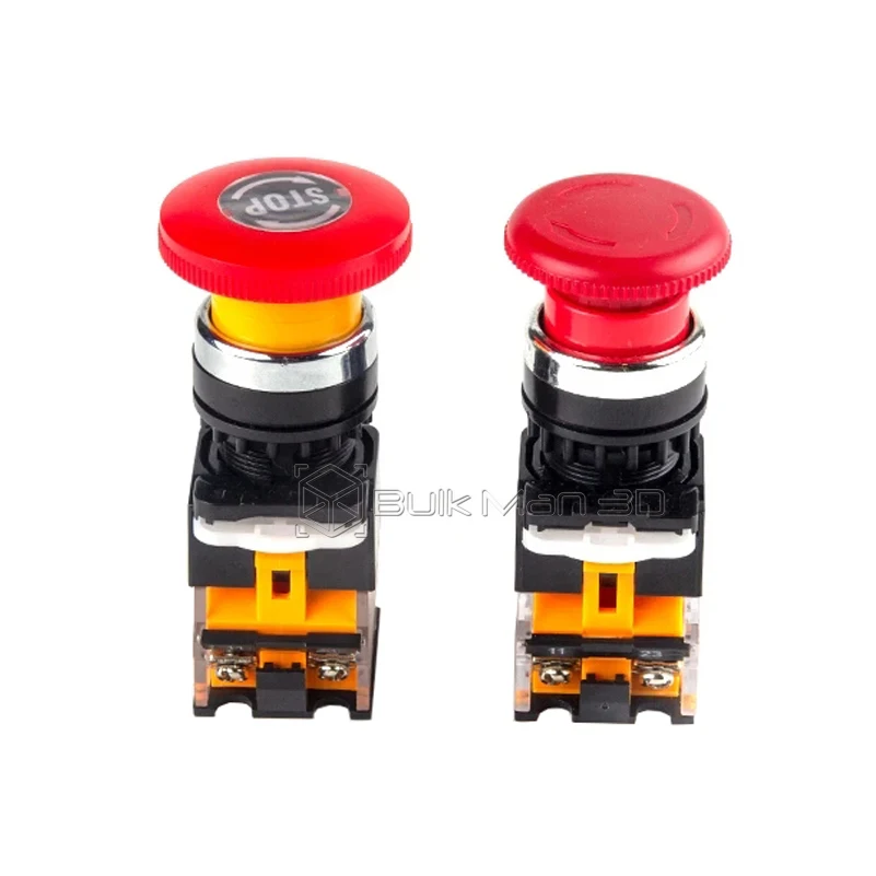 22mm LA38-11ZS D'urgence Arrêt Autobloquant Puissance Électrique plus lente pièce Push Switch Bouton 10A/440V