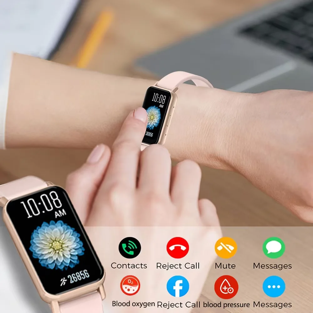 

2025 New Smart Watch Women Heart Rate Blood Oxygen Monitoring 1.45'' Smartband Bluetooth Call IP68 Waterproof Smartwatch Ladies