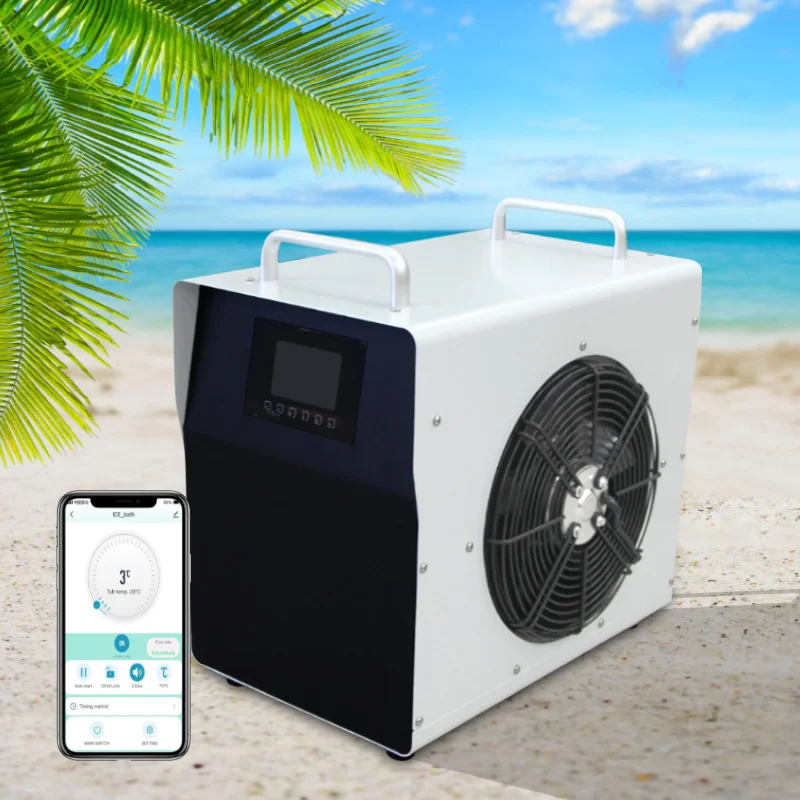 Máquina de baño de hielo de fácil operación con enfriador y bomba de filtro Baño de hielo de inmersión fría con compresor de motor de componentes centrales