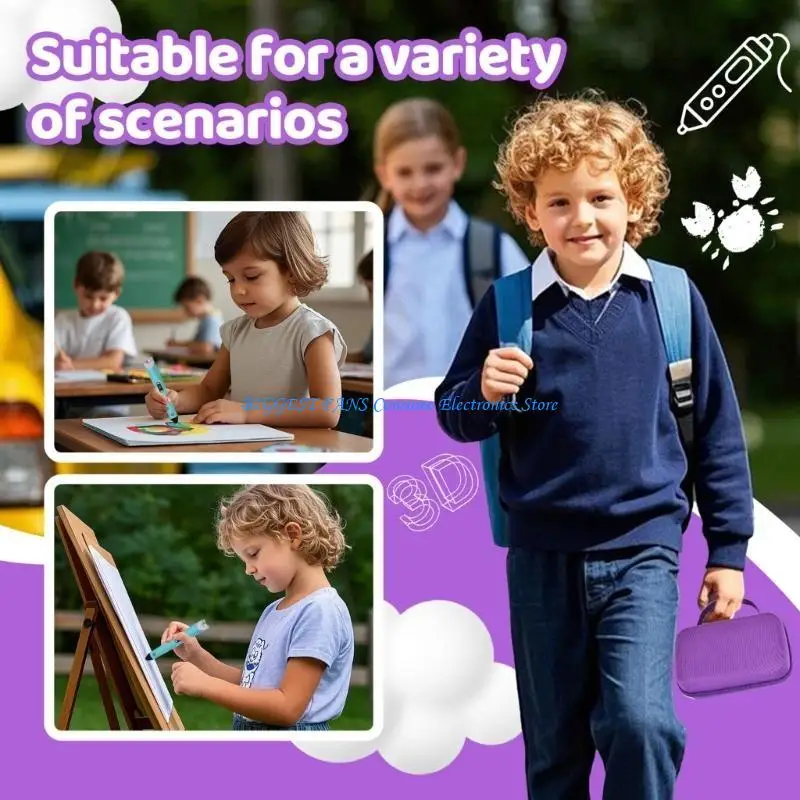 

Friendly Kids Pen Organizers EVA Storage Box Safe For SCRIB3D P1 Home Classroom Use
