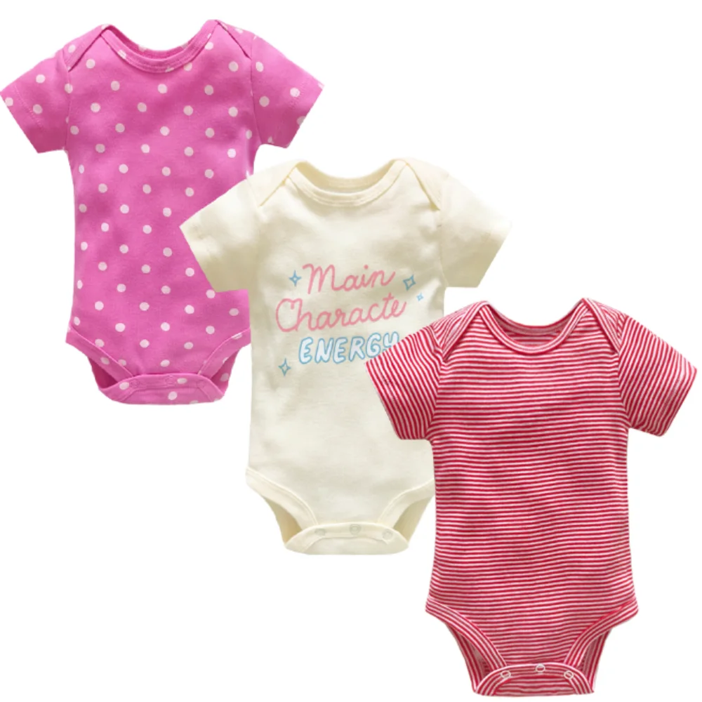 3 ピース/ロットソフトコットンベビーボディスーツファッショ - Baby Clothing Next のレビューと価格