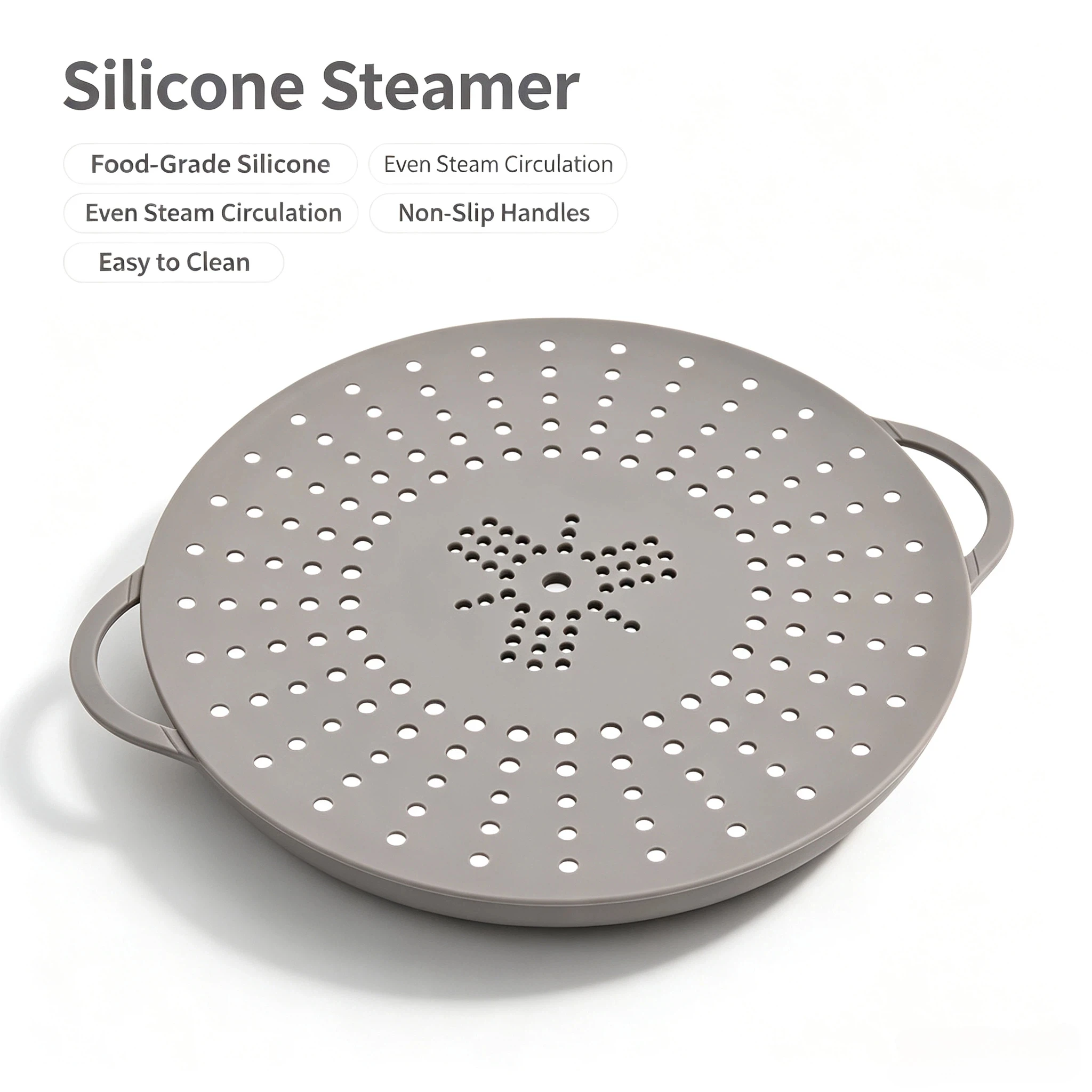 Silicone Steamer Basket - 30cm Silicone Steamer for Cooking Food