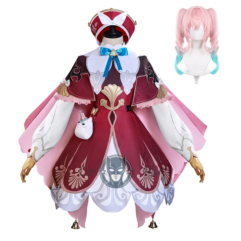 

Hyacinthia Косплей Honkai Star Rail Hyacinthia Косплей Костюм Платье Шляпа Женская Униформа Хэллоуин Парик Наряд Костюмы