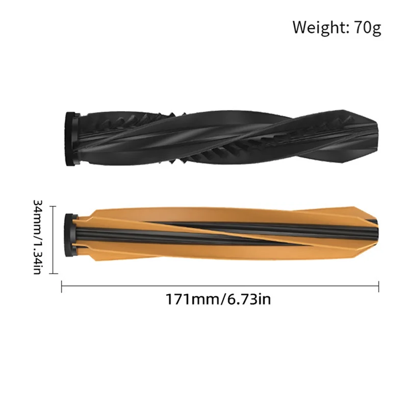 Applicabile per Dreame X50 Series Sweeper X40 Hybrid Dual Roller Brush Pulizia Spazzola principale Parti di ricambio Spazzola