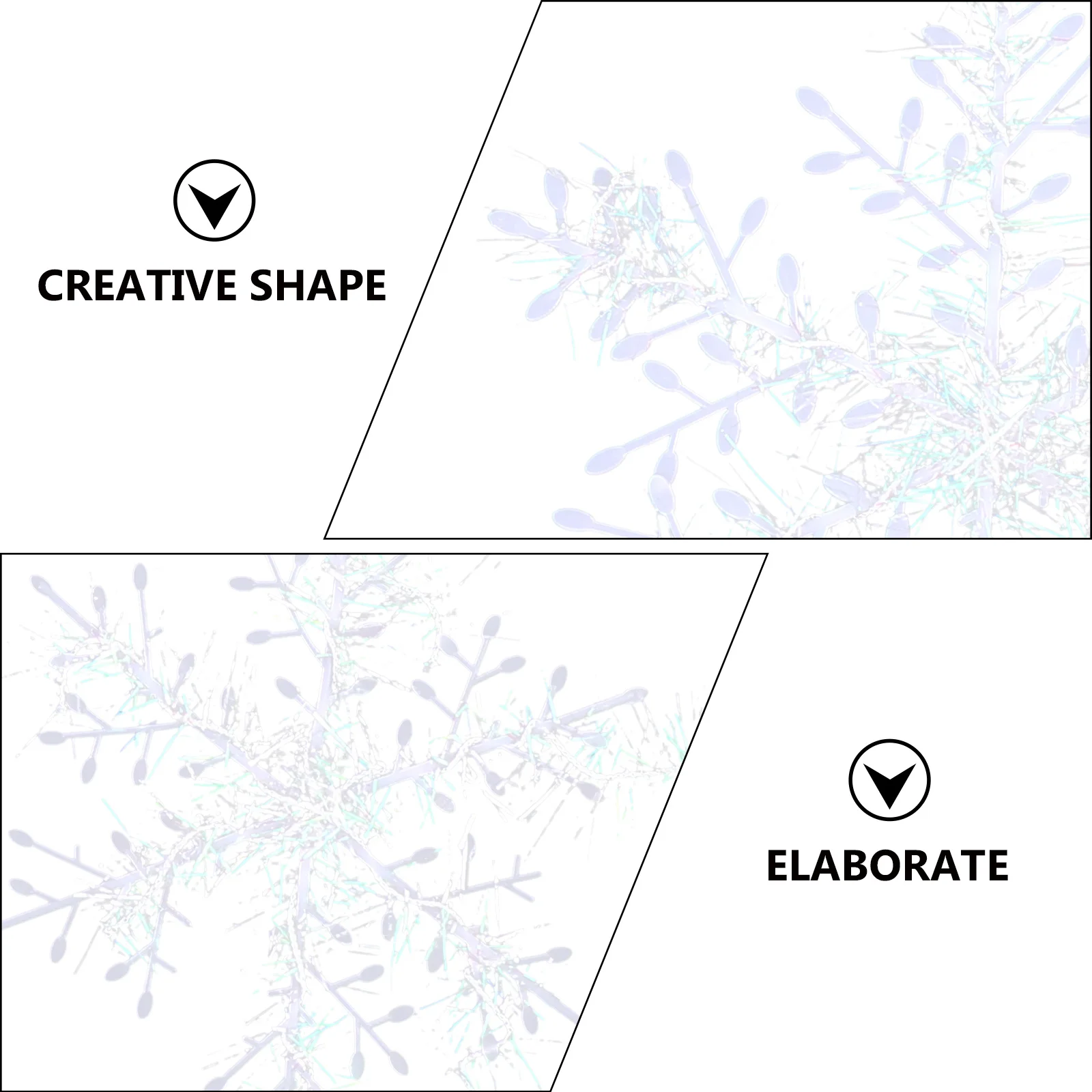 

90Pcs Christmas Snowflake Shape Hanging Ornaments Creative Tree Decor Simulation Xmas Pendant Decorative Holiday Decorations