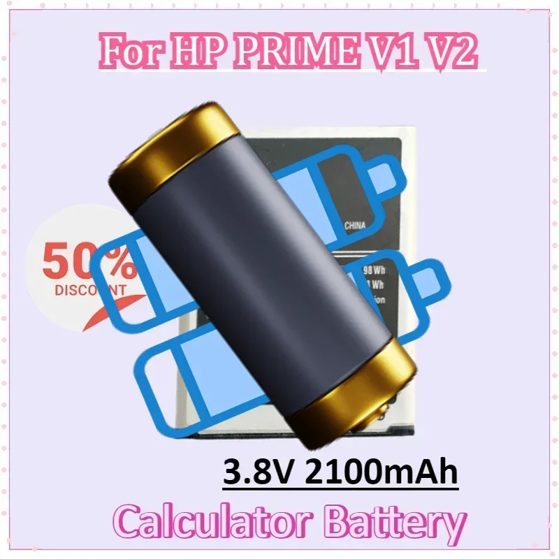 

3.8V 2100mAh for HP PRIME V1 V2 Graphing Calculator Battery Calculator Batteries
