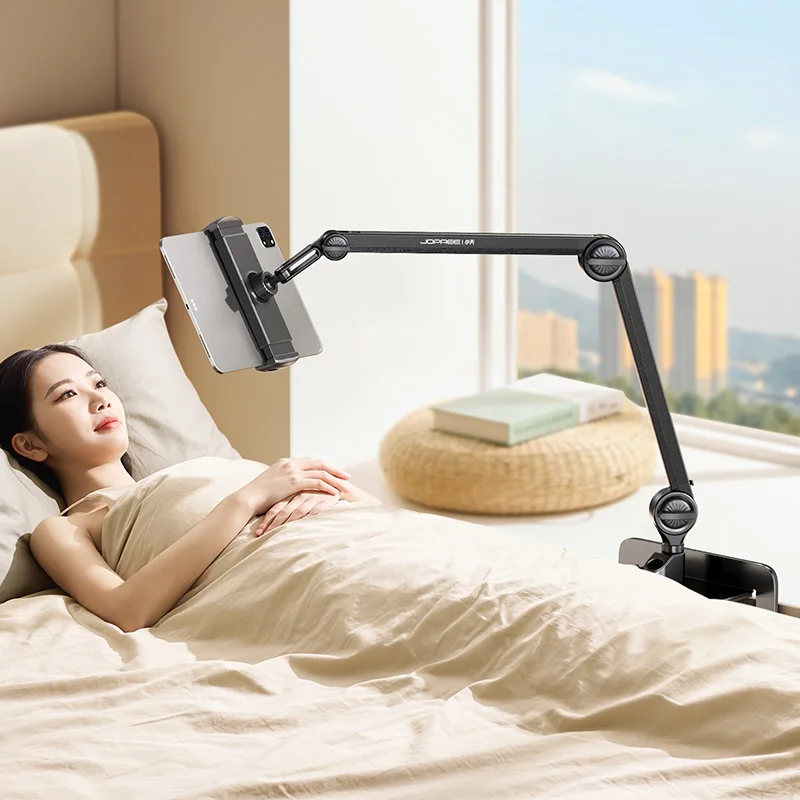 CT18 aluminum alloy adjustable double panel wall mount bracket, suitable for iPad tablet bracket, bedroom use