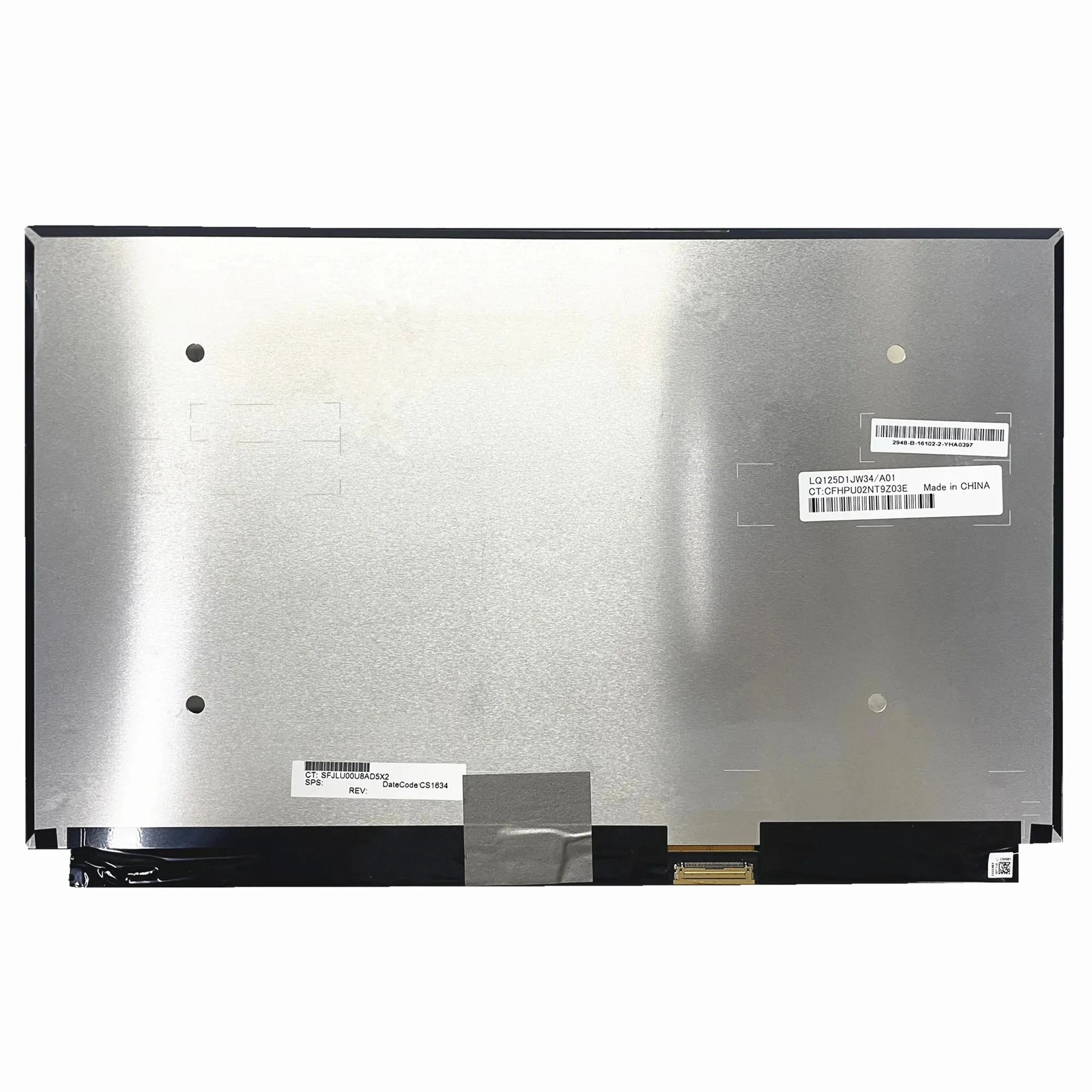 LQ125D1JW34 A01 12.5'' IPS Laptop LCD Screen Panel Display 3840*2160 EDP 40 Pins 100% Adobe RGB
