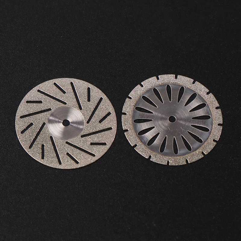 Dental Lab Double Sided Diamond Cutting Disc 22MM For Separating Polishing Ceramic Crown Plaster Or Jade