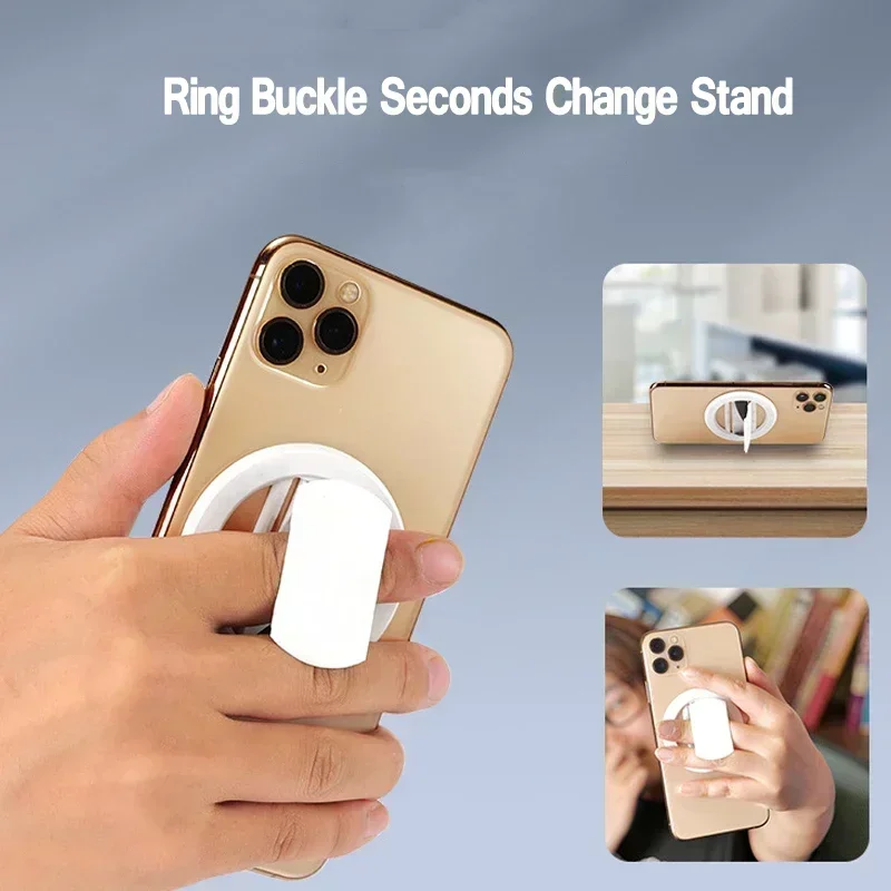 

360 ° Вращающийся регулируемый складной магнитный держатель для телефона на палец для автомобильного крепления телефона задняя наклейка для IPhone Samsung