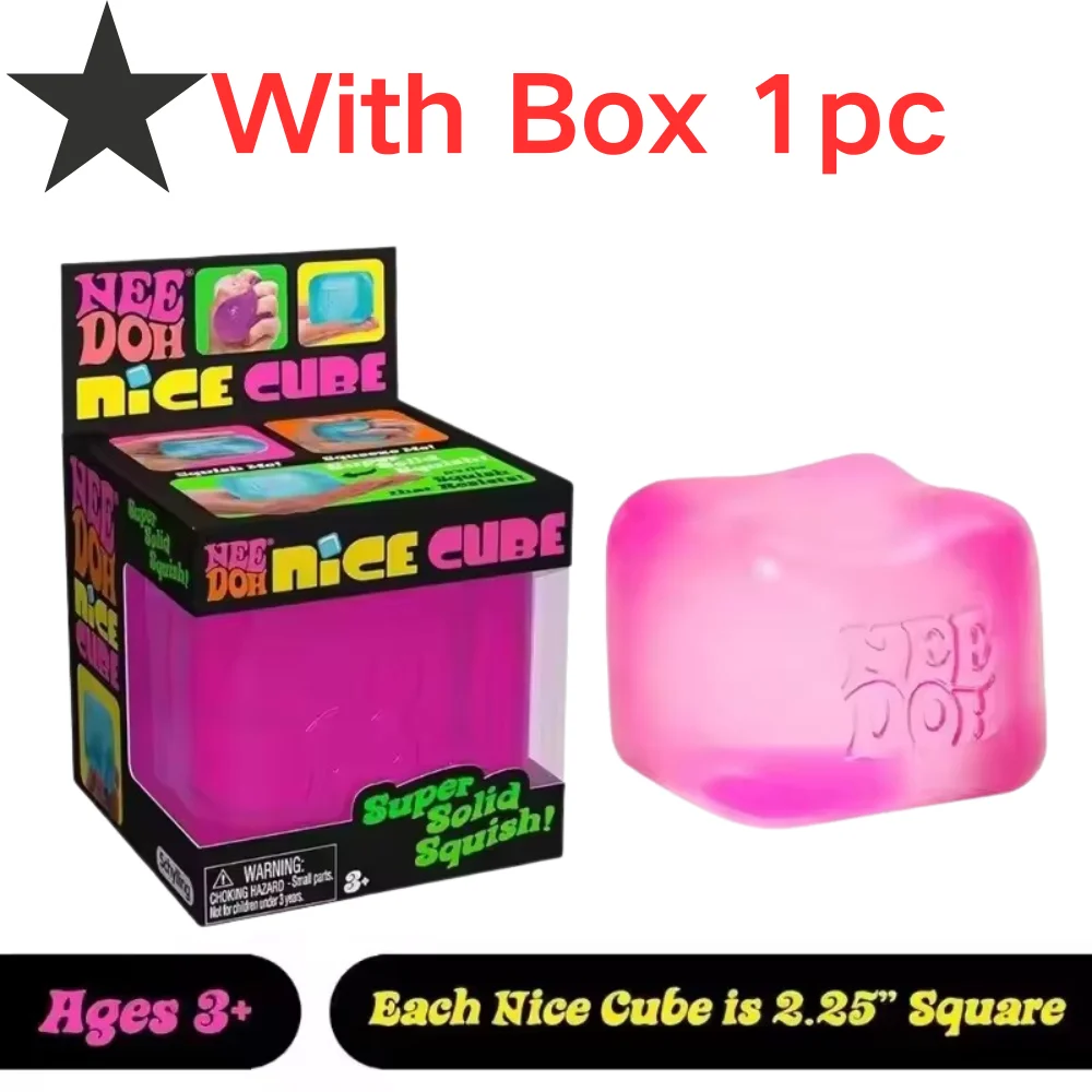 Schylling NeeDoh Nice Cube Sensorisches Quetschspielzeug mit Superfestem Squish zur Stresslinderung und Angstabbau Sensorisches Hilfsmittel Stressabbau-Spielzeug