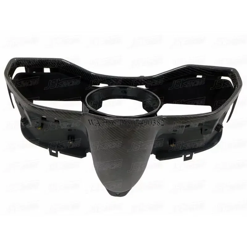 Wmwmnu Carbon Fiber Interior Clock Surround Trim for 2011-2016 458 Italia Spider Speciale Dashboard Decor Wrap