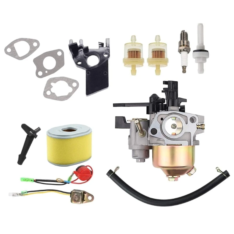 مجموعة المكربن ​​لمحرك GX160 GX200 GX120 مع مرشحات هواء ملف الإشعال طقم ضبط مضخة المياه غسالة الضغط