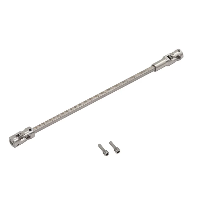 

Stainless Steel Universal Joint Drive Shaft Kit For 1/10 LCG RC Crawler Type RC Car Upgrade Accessories Silver