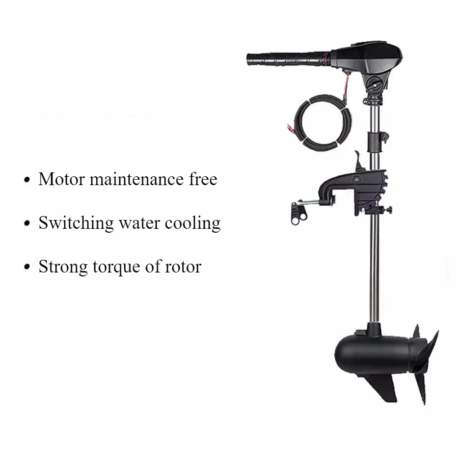 

150lb 12V24V48V High Power Brushless Electric Thruster Marine Outboard Motor for Boats Kayaks Inflatable Boats with Propeller