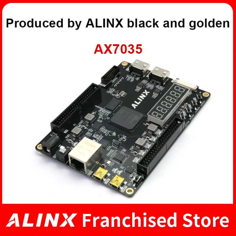 Alinx XILINX FPGA Black Gold and board Artix-7 A7 XC7A35 Companion Video Tutorial AX7035