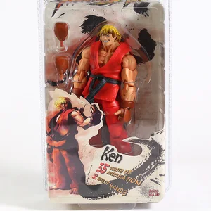 Toy Neca Ultimate Actionfigur, Ryu, Ken Chun, Li Gouki, Dery, Sammlungsmodell 10 Hauptverkaufspuppe Ken Original artikuliert - №10