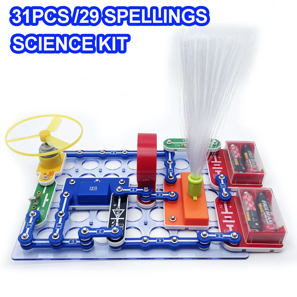 

STEM Circuits Electronics Building Block Kit Scientific Experiment Educational Children Kit Toys Electronic Exploration 8+ New
