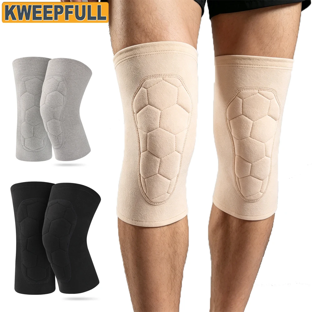 1/2PCS Heat Patch Pocket Winter Knee Wrap Sleeve,Soft Velvet Fleece Thermal Knee Brace, Anti-Cold Arthritis Joint Protection Pad
