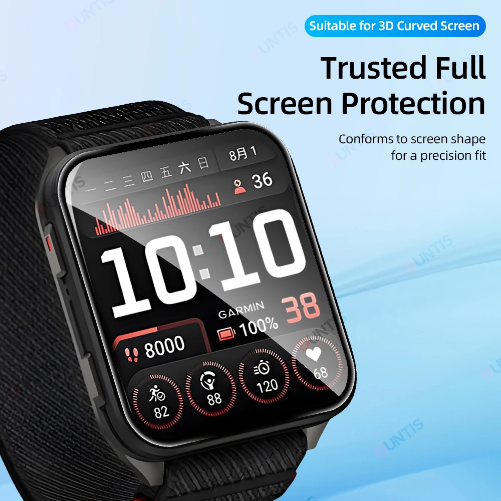 Protetor de tela para Garmin Venu X1 3D Curvo Protetor de tela Ultra-HD Cobertura total Acessórios de película protetora (não é vidro)