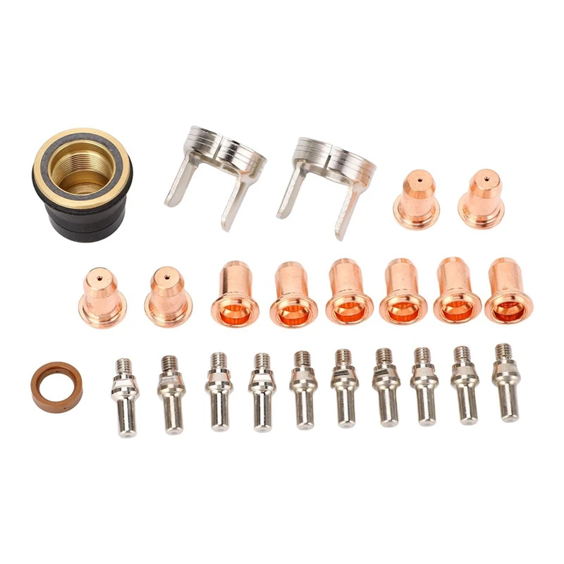 M11K-24 Piece Plasma Cutter Nozzle Kit, Plasma Cutting Torch Tip Electrode For CUT 65DS Plasma Cutter
