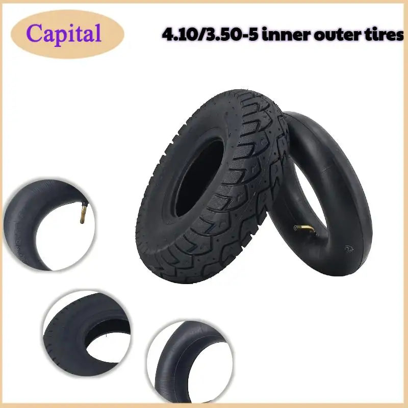 

Heavy tire parts 4.10/3.50-5 inner and outer tires suitable for handcart ATV go kart