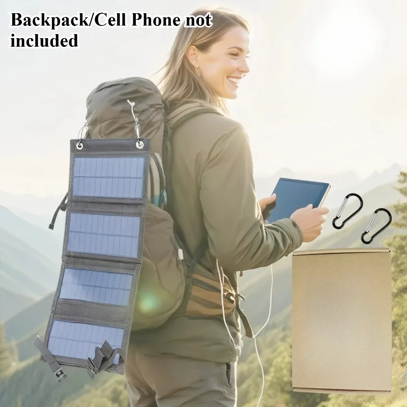 4 Fold 100W Foldable Solar Panel in use
