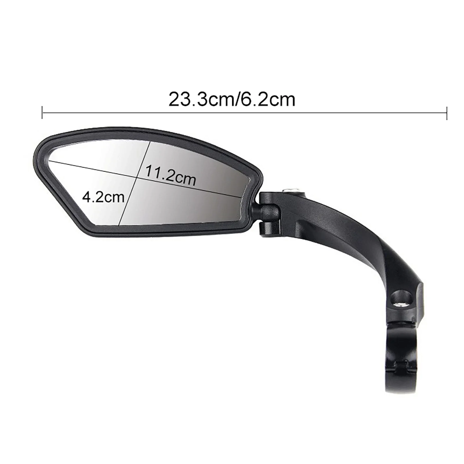 Ciclismo ampla gama espelho retrovisor da bicicleta rotação 360 guiador espelho hd lente de vidro claro ampla gama refletor