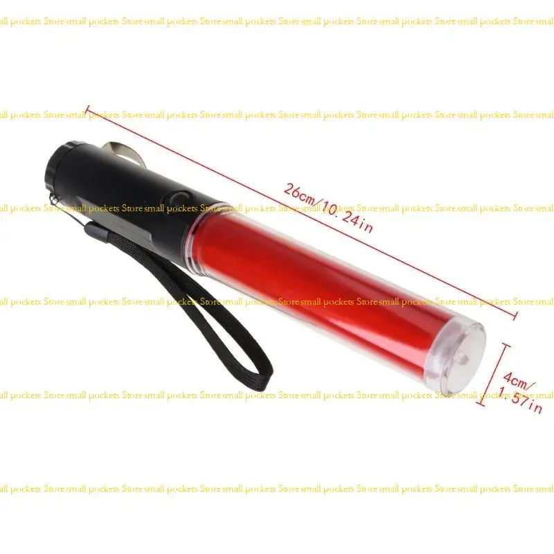 R1WD Powerful LED Flashlight Plastic Wand Torch 4 Modes for Blizzard Flash