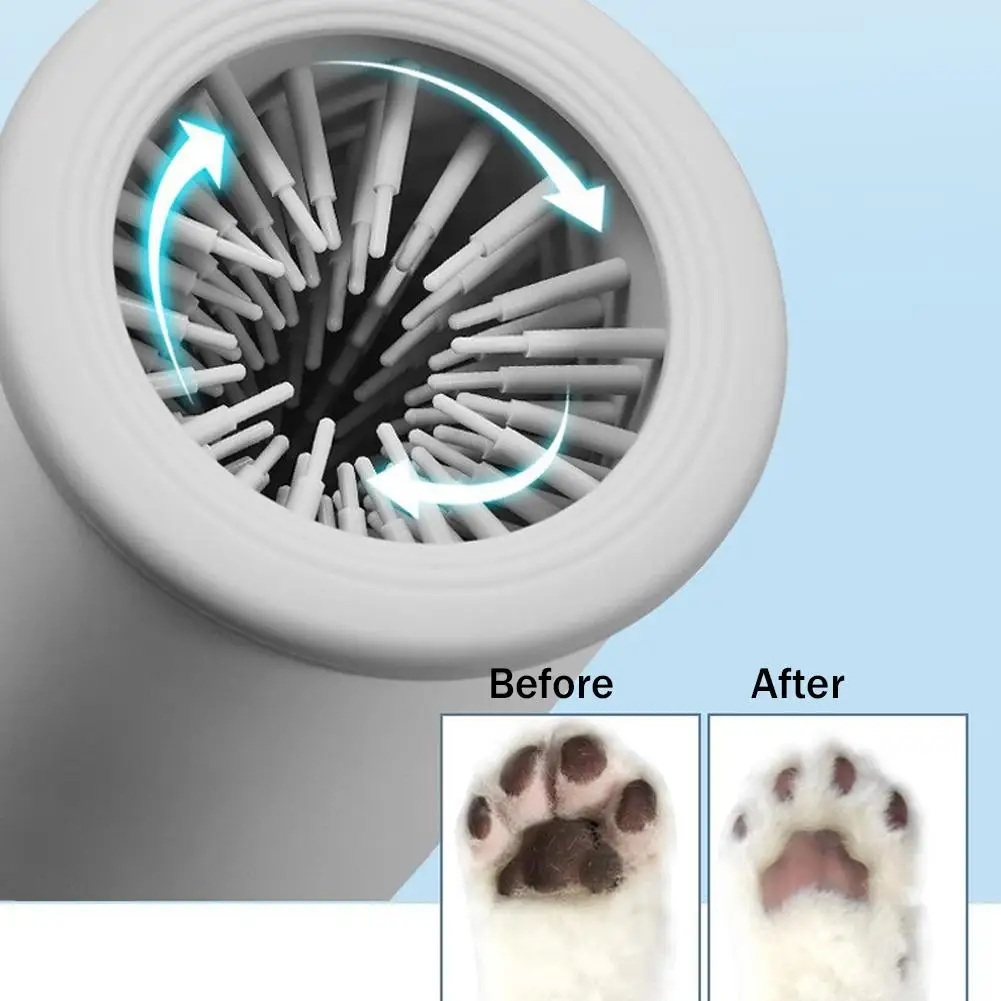 Fully Automatic Smart Pet Foot Washing Cup Low Noise Electric Dog Paw Cleaner Quick Clean USB Pet Foot Cleaner