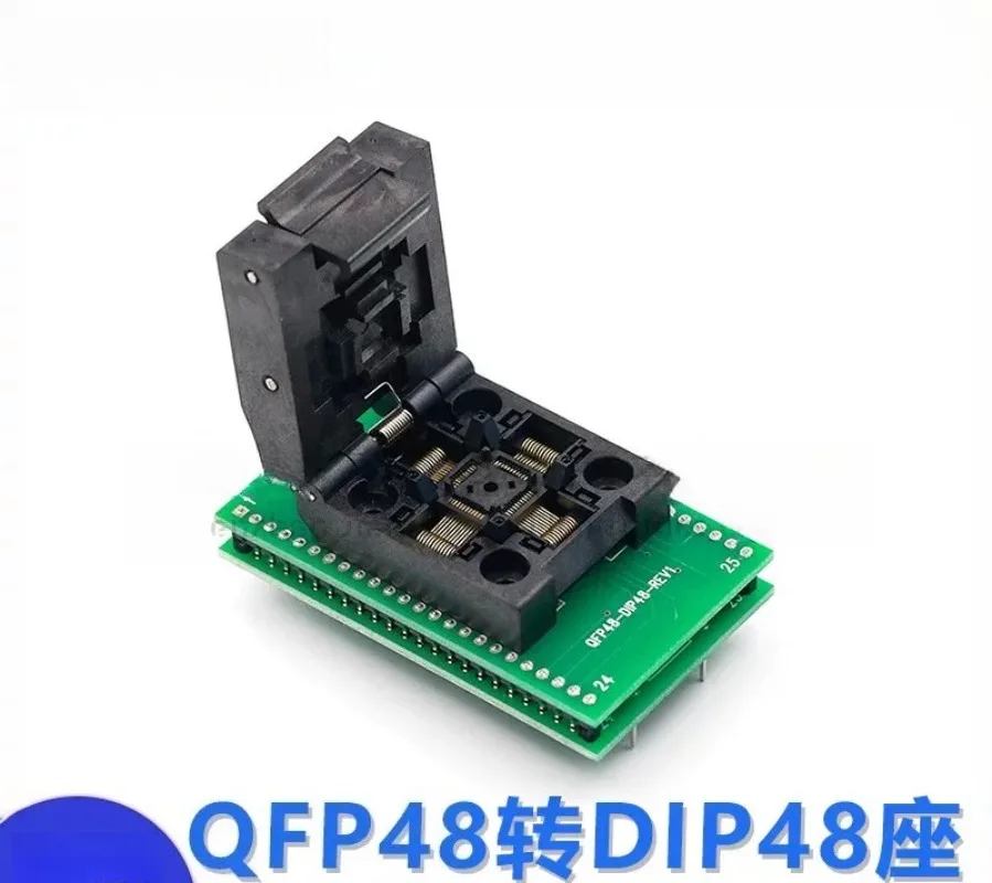 For QFP48 to DIP48 Socket, LQFP TQFP Programmer Adapter, 0.5mm Pitch Test Seat