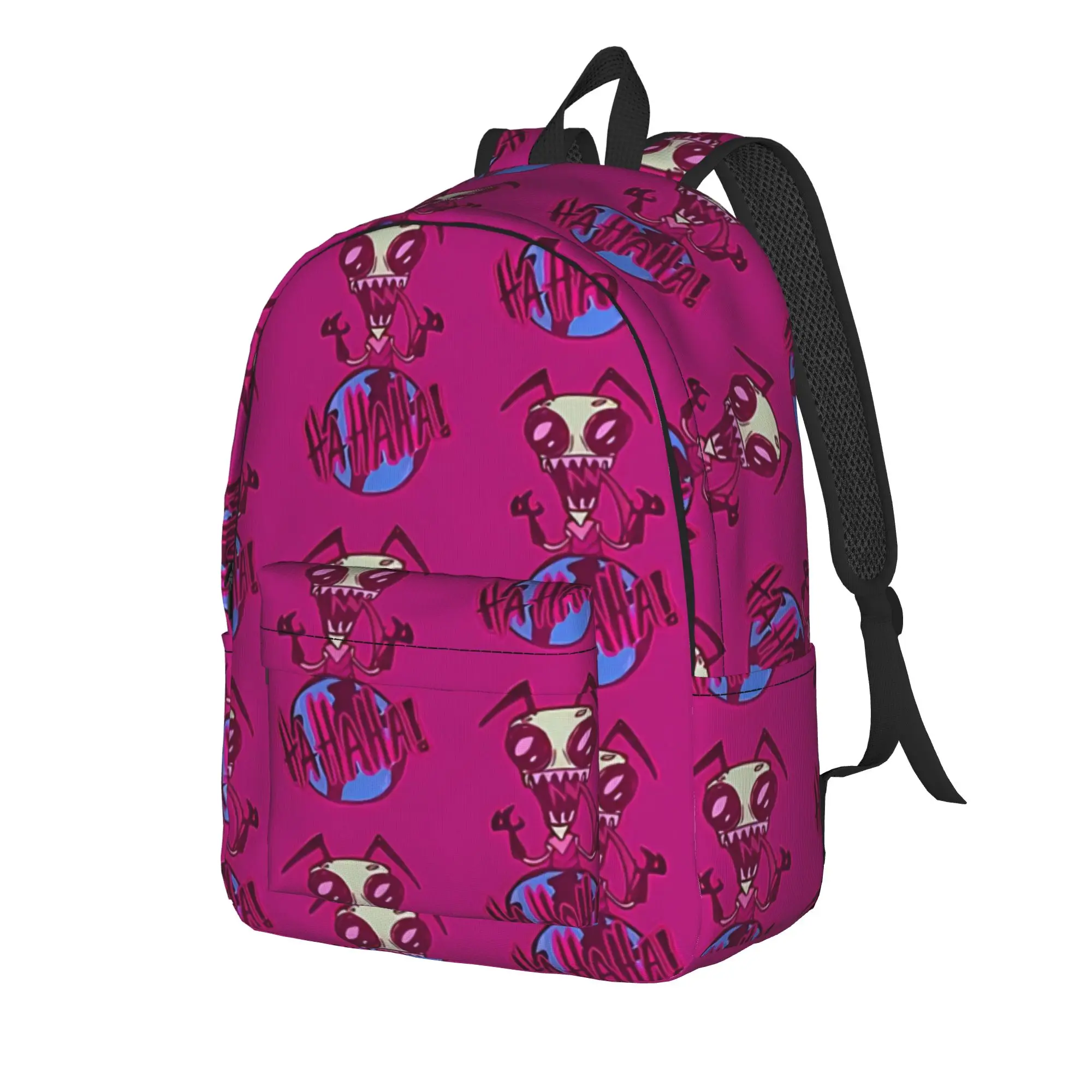 Back to school season dark humor Rucksack Invader Zim Couple Fashion Backpack