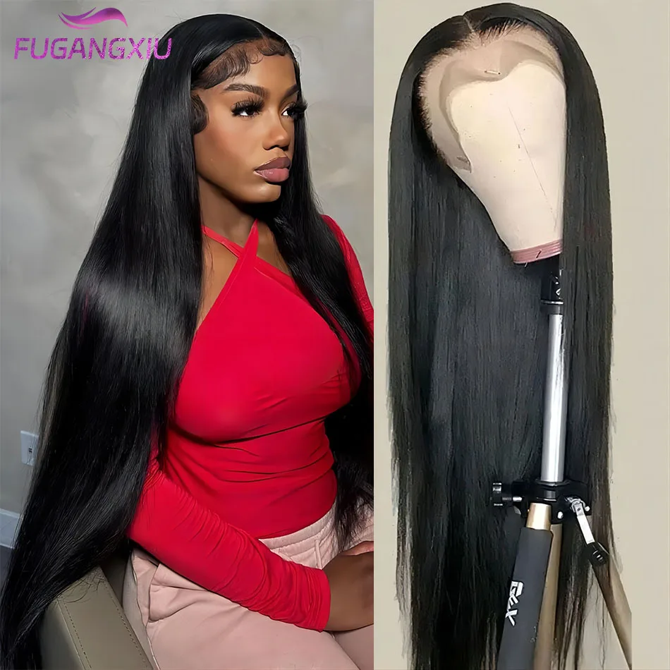 30 Inch 13x6  Lace Straight Lace Frontal Wigs Bone Straight 180% Human Hair Wigs For Black Women 13x4 HD Brazilian Wigs Remy