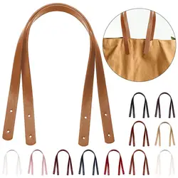 1 Pair Detachable PU Leather Handle Shoulder Bag Belt DIY Replacement Accessories Handbag Band Handle Strap With Rivets