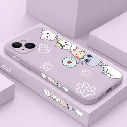 Stacking Cats Phone Case For iPhone 17 17 Air 16 16e 15 14 13 12 11 Plus Pro Max Mini X XR XS Plus Cover