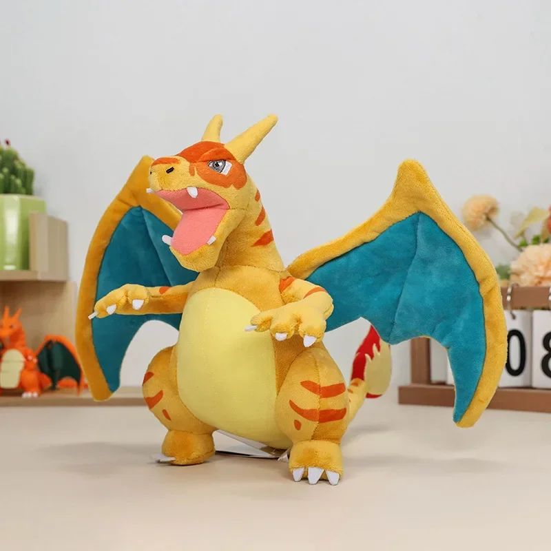 

22cm Charizard Pokemon Plush Toys Anime Doll Pillow Cartoon Charmander Pokémon Plushie Kawaii Stuffed Gift for Kid Birthday Xmas