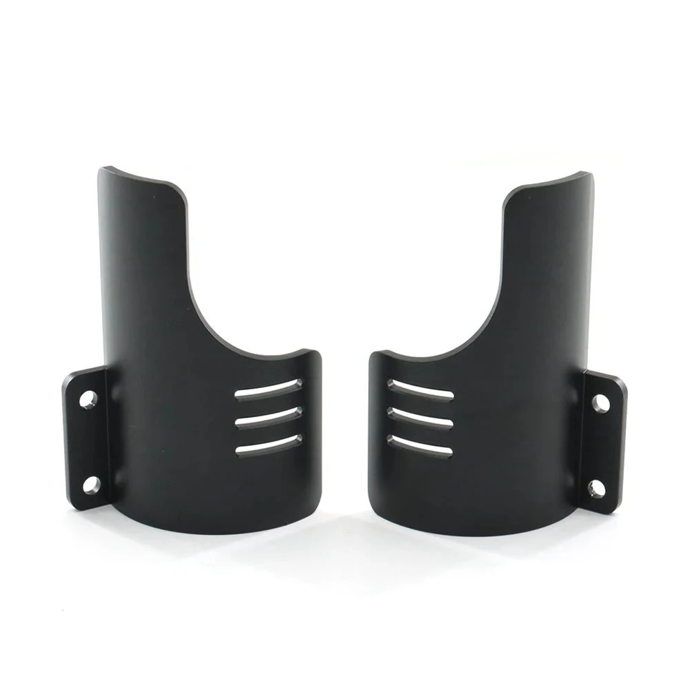 

T48C_Motorcycle Front Fork Guards Dust Protection Lower Fork Leg Deflector Shield for Harley Touring CVO Road Glide ST Black