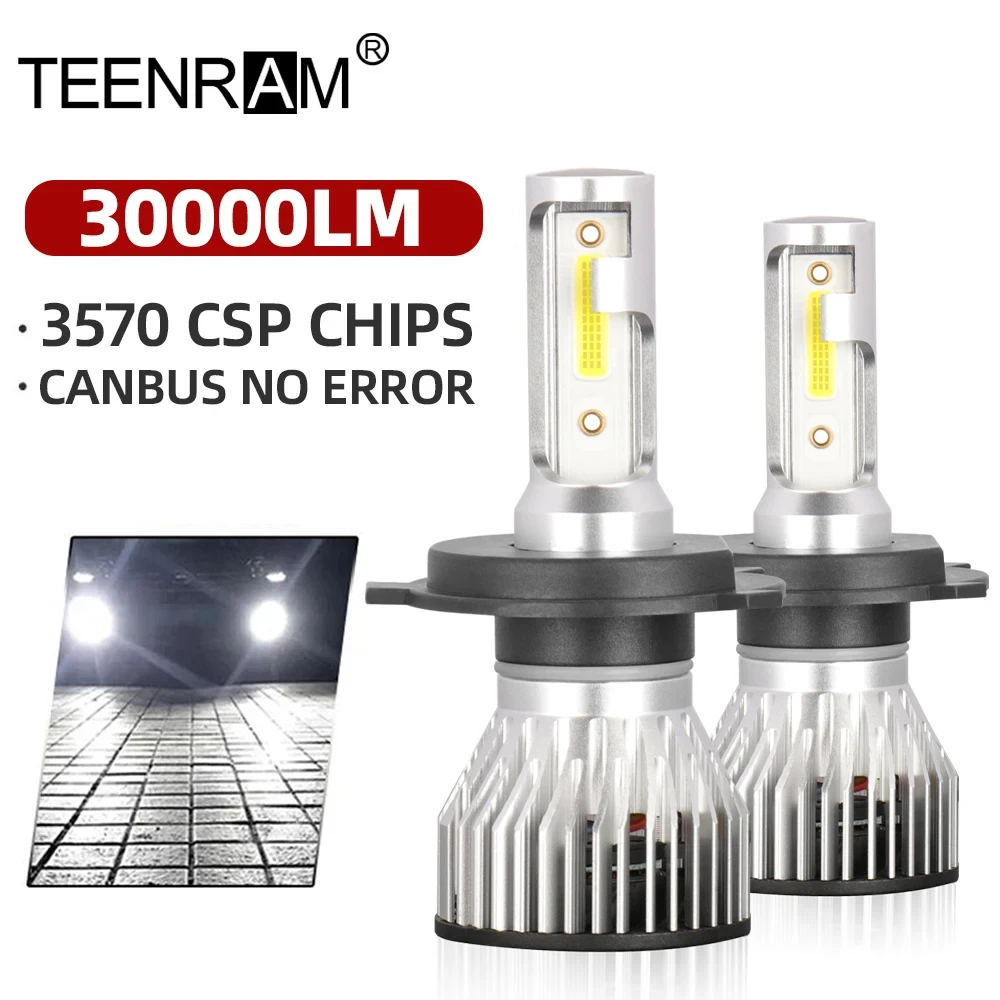 30000LM H7 LED Canbus Car Headlight Bulbs 120W H1 H4 H11 9005 HB3 9006 HB4 Auto Lamps 3000K 4300K 6000K 8000K 12V Fog Lights