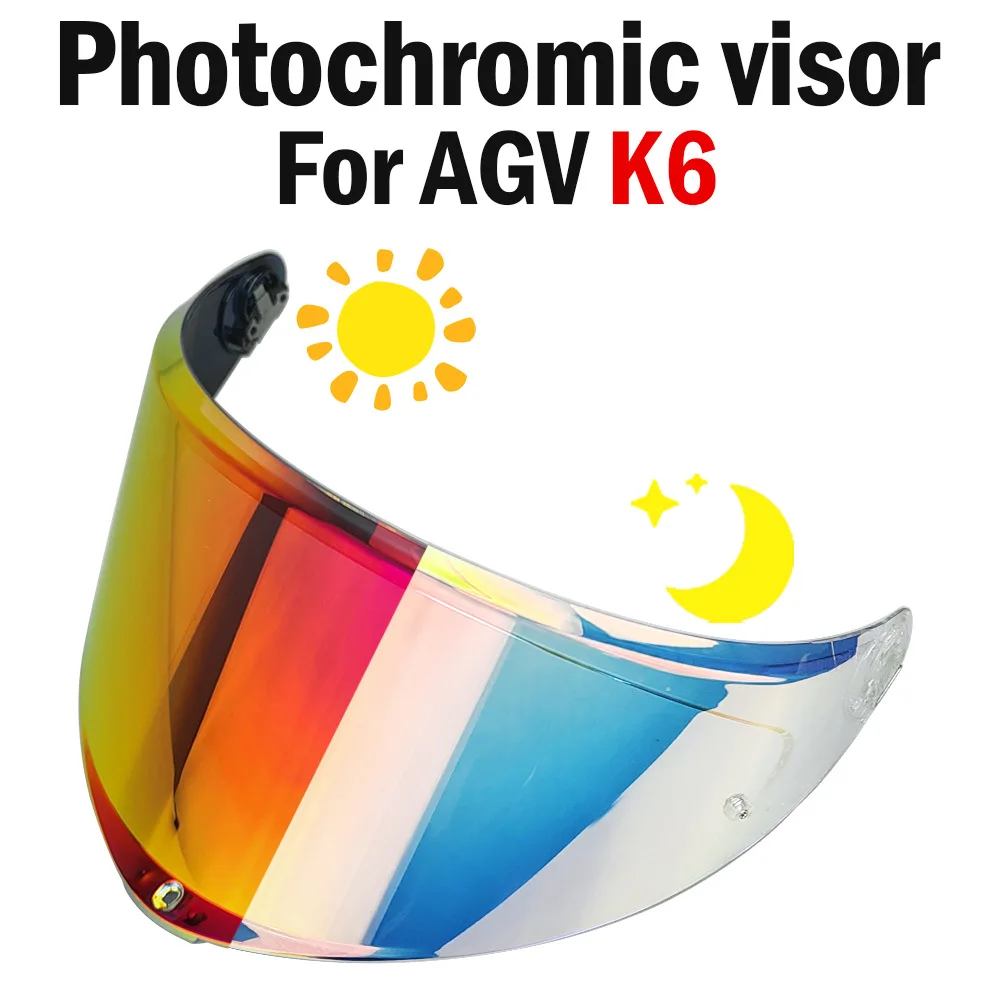 

Козырек для мотоциклетного шлема, фотохромные линзы для AGV PIsta K1 K3 K3SV K5 K6 K6S Cascos Para Moto Capacete, щиток для лобового стекла