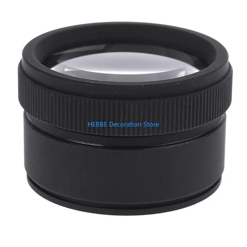 B0KC 30X for HD Magnifier Optical Glass Coating Lens Practical Handheld for Home Offi