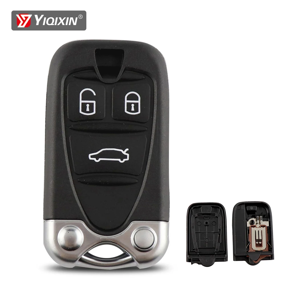 YIQIXIN Remote Car Key Shell Cove Case 3 Button For Alfa Romeo 159 Brera 156 Spider Giulietta Brera GT Uncut Blade Replacement