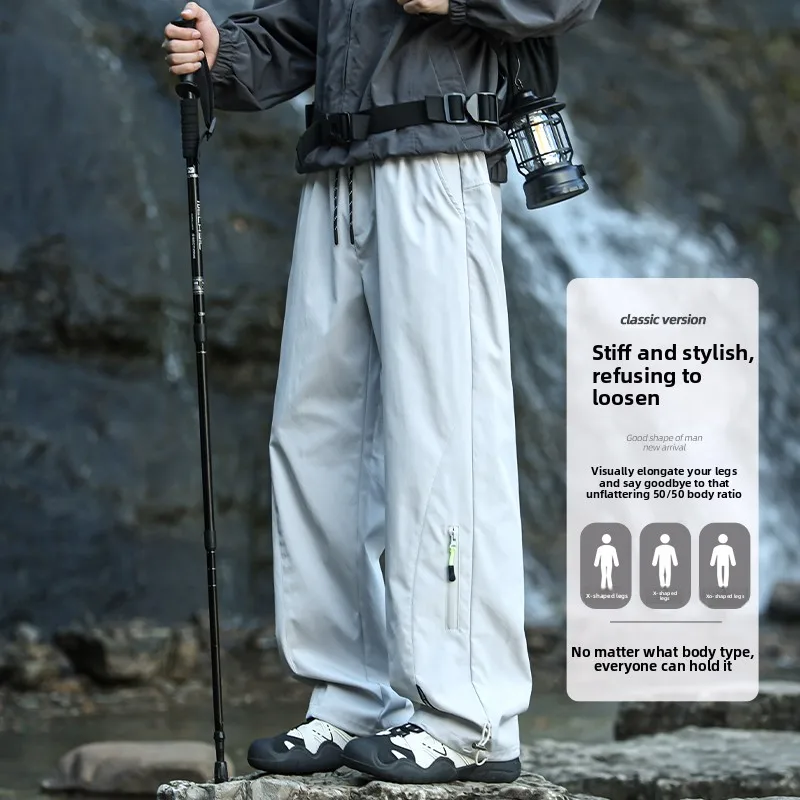 

Мужские функциональные брюки прямого кроя American Functional Straight Leg: модные, свободные, широкие, для активного отдыха, альпинизма и парашютного спорта, весна-осень