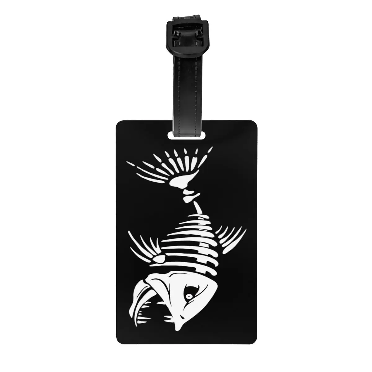 

Fish Bone Fishing Skeleton Luggage Tag for Suitcases Cute Baggage Tags Privacy Cover ID Label