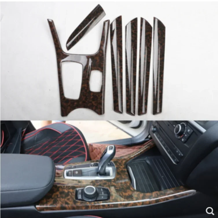 

Carbon Fiber Gear Shift Knob Panel Cover Trim Door Panel Set Cover Trim For-BMW X3 F25 X4 F26 2011-2017