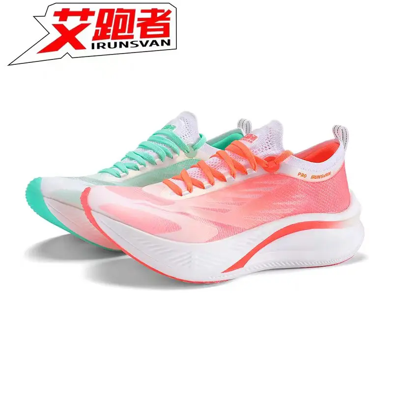 IRUNSVAN New Rapid 3PRO Racing Carbon Plate Lightweight Men's Running Shoes Breathable Sports Shoes 046