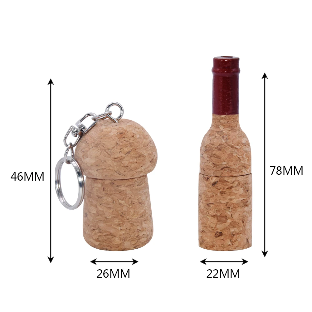 Creative Cork USB 2.0 Flash Drive 4G 8GB 16GB 32GB 64GB 128G Pen Drive custom logo for birthday gift  usb memoria stick