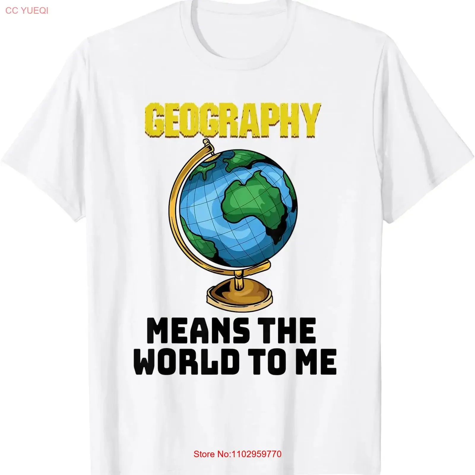 T-shirt drôle avec citation géographique « Grand géographe », style vintage, délavé, décontracté, polyvalent, légèrement extensible, confortable, doux, streetwear