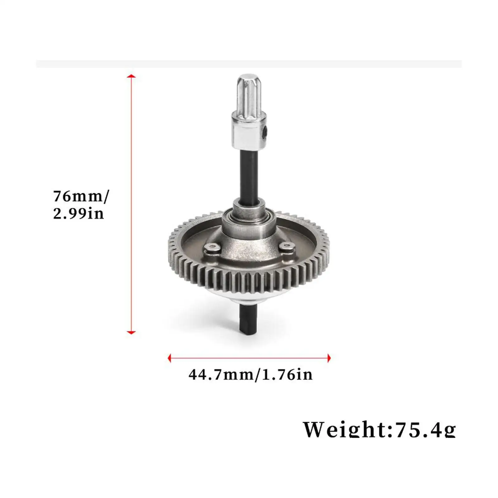 6780 Mitteldifferentialsatz aus Stahl für Hoss 4x4 Vxl 4x4 Vxl 1:10